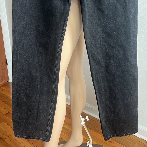 & Other Stories High Rise Straight Leg Jeans Black Size 29 - Picture 7 of 9
